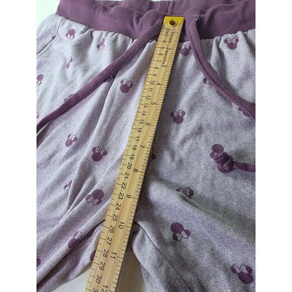 DISNEY Purple Heart Shape Full Length Warm Cozy Pajama Pants SZ M - Picture 5 of 8